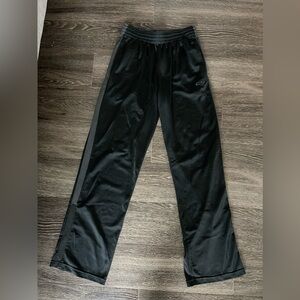 Black with Dark Grey Stripe Champion Mens Sweat Pants - Medium